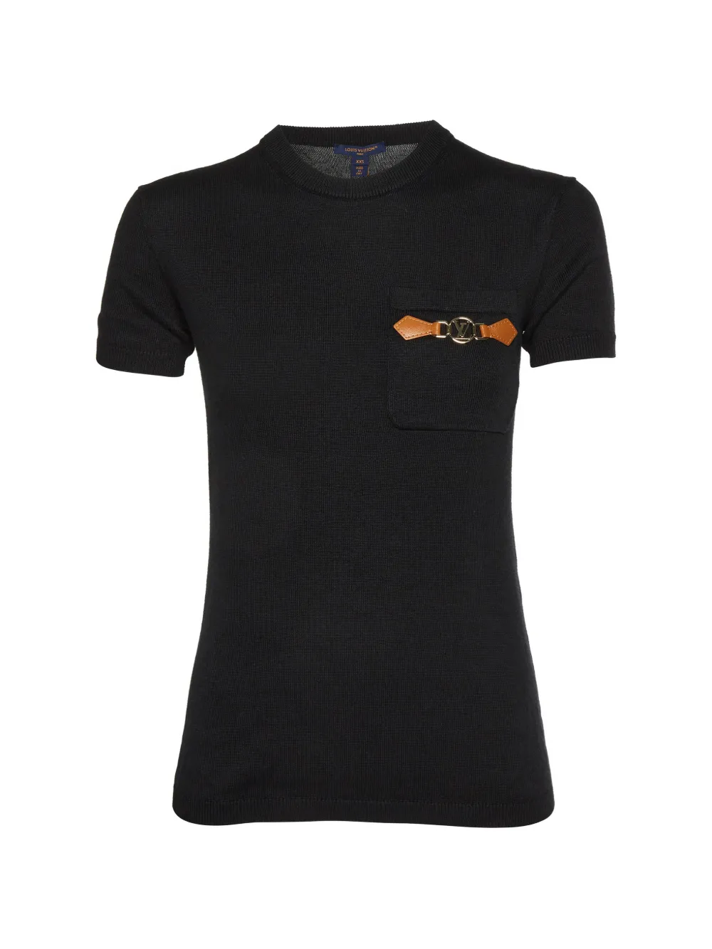 Louis Vuitton Pre-Owned LV hardware-detail chest-pocket T-shirt - Noir