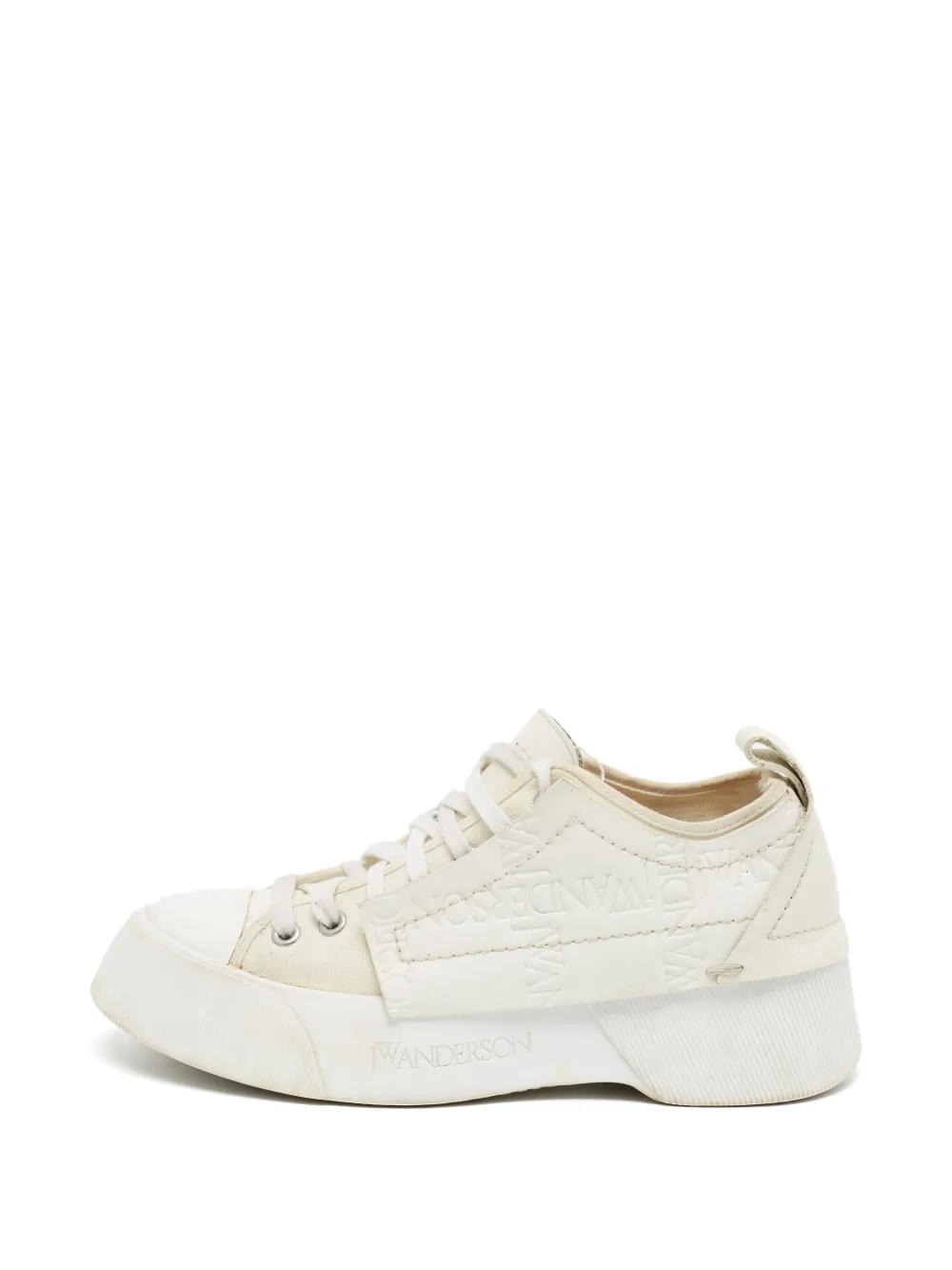 JW Anderson embossed-logo chunky-sole sneakers - Nude