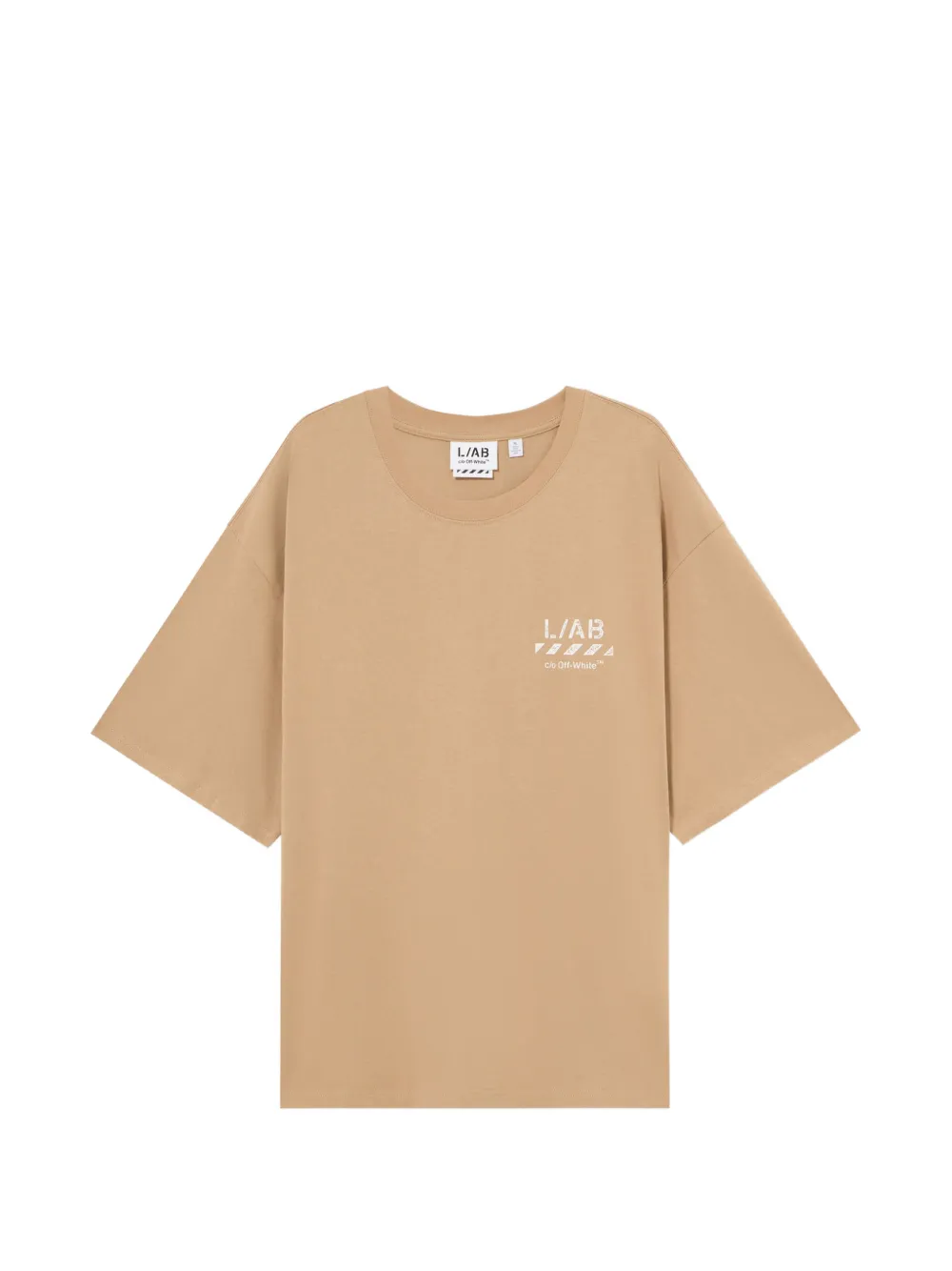 L/ab c/o Off-White xL/AB Diagonal oversized T-shirt