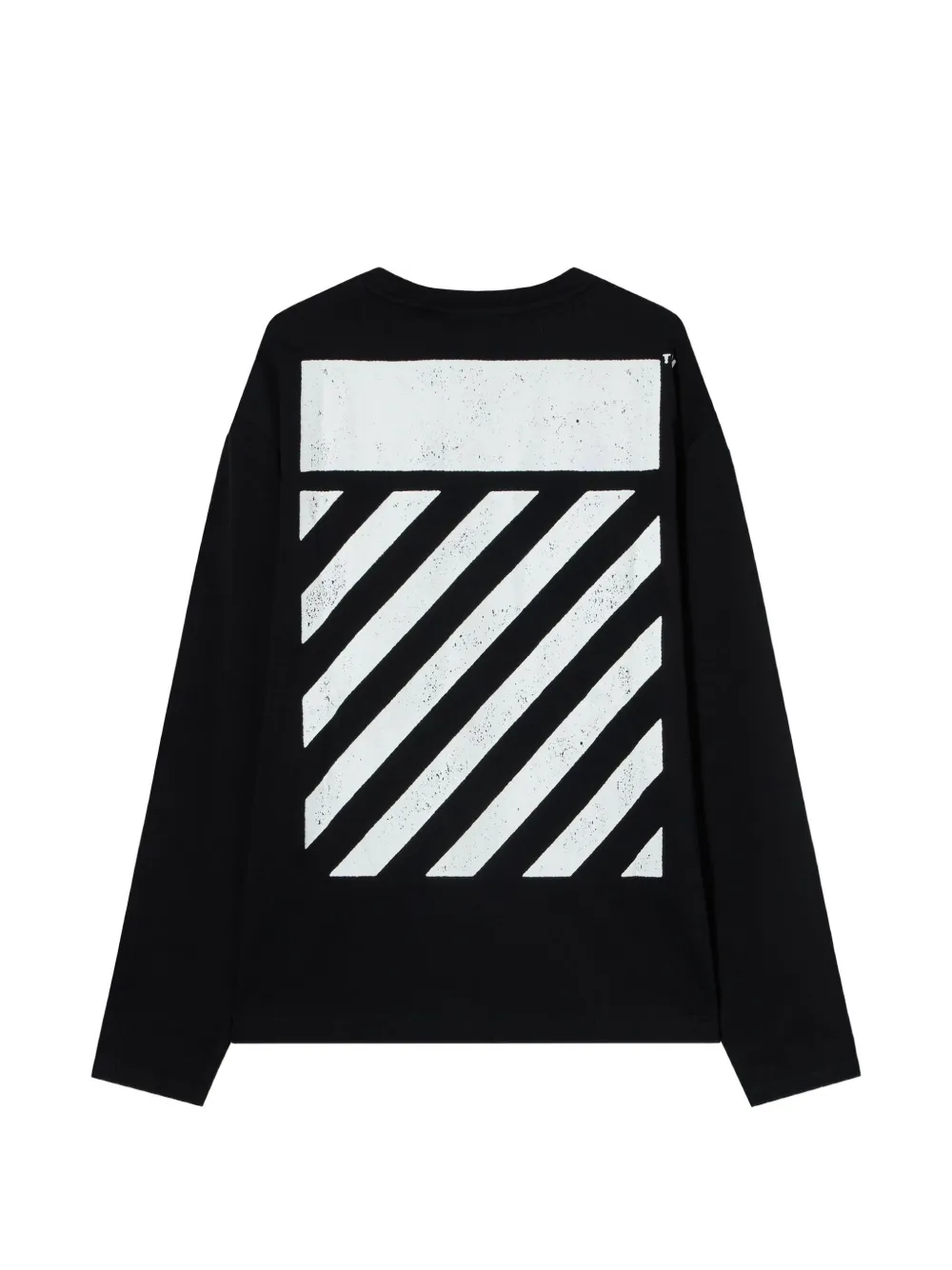 L ab c o Off-White x L AB Diagonal T-shirt met lange mouwen Zwart