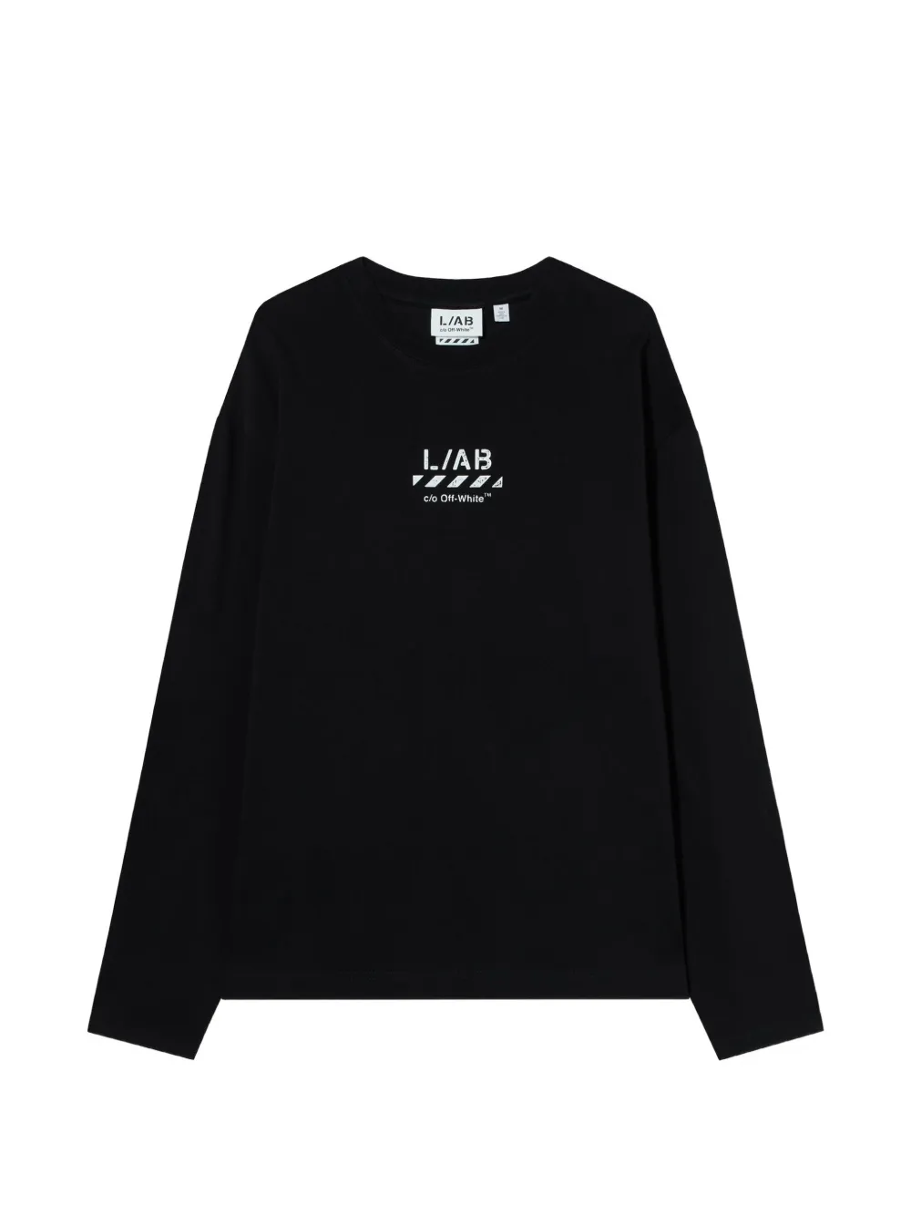 L/ab c/o Off-White x L/AB Diagonal long-sleeve t-shirt