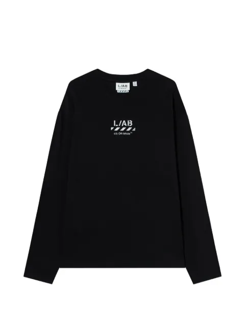 L/ab c/o Off-White x L/AB Diagonal long-sleeve t-shirt
