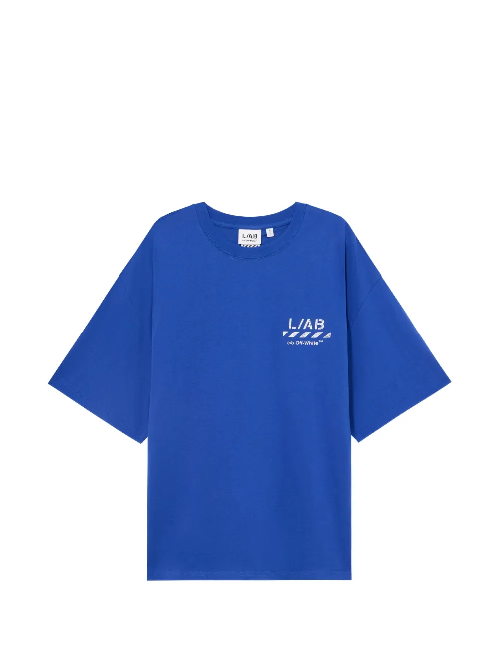 L/ab c/o Off-White Diagonal Oversized T-shirt