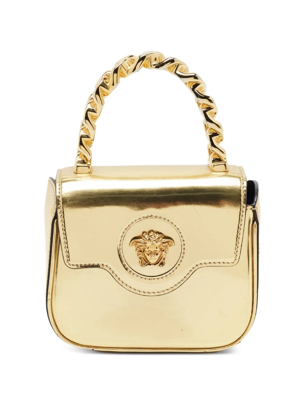 Versace Pre-Owned Mini La Medusa chain handle bag - Gold