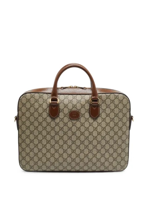 Gucci Pre-Owned GG Supreme Interlocking G briefcase