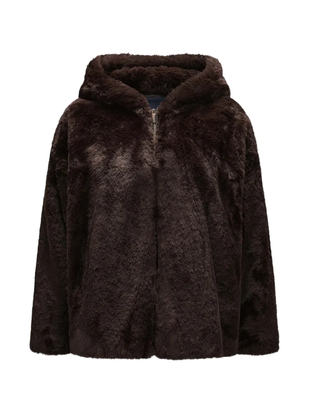 'S Max Mara faux-fur hooded jacket