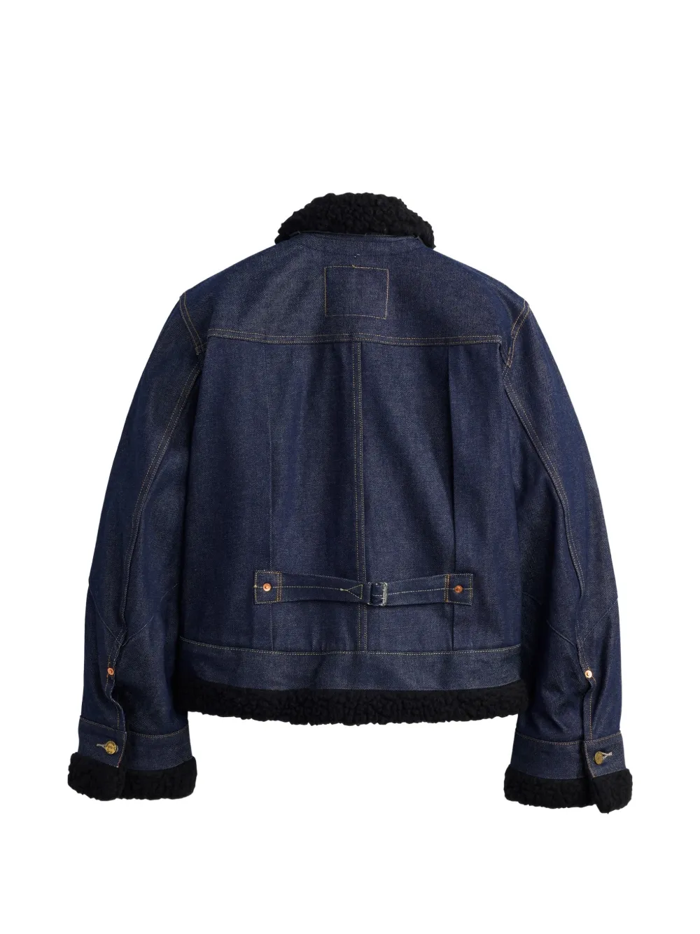 sacai x Levi's panelled denim jacket Blauw