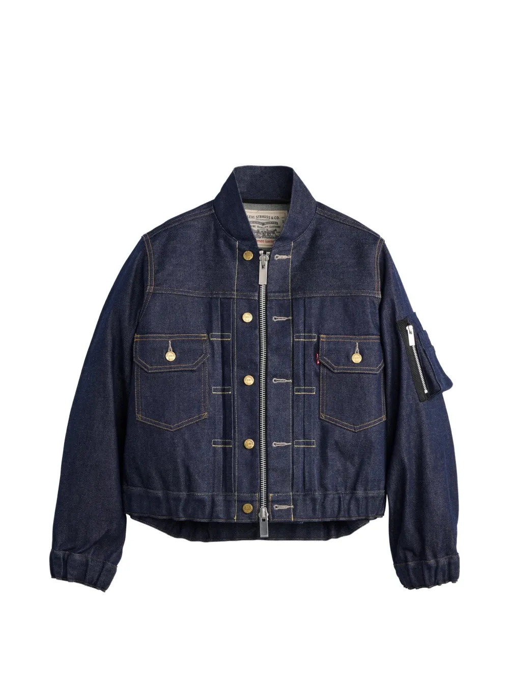 sacai x Levi's panelled denim jacket - Blau