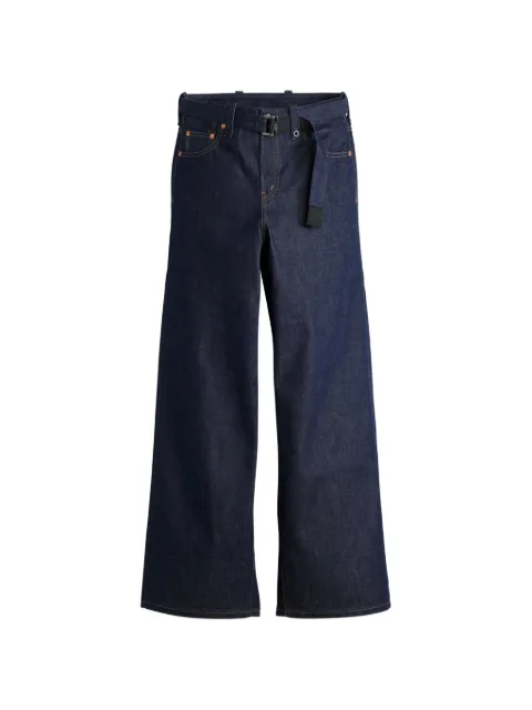 sacai x Levi's belted wide-leg jeans