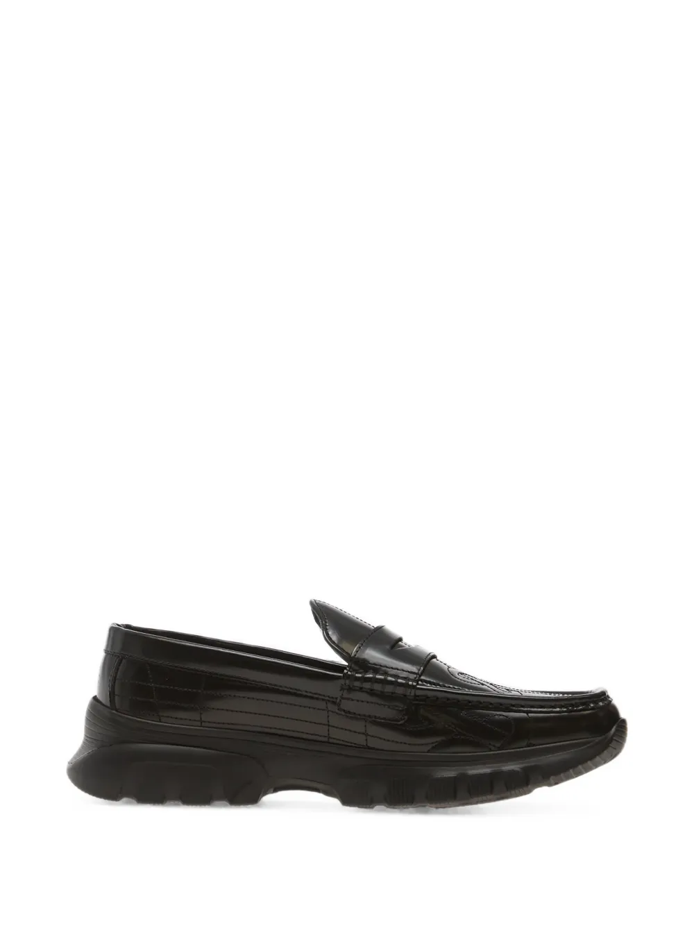 Filling Pieces Hybrid quilted loafers - Nero