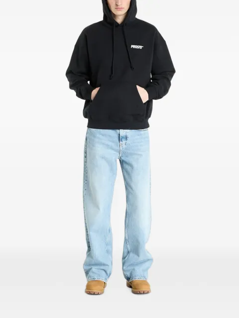 PROSTO Wear The Street logo-print drawstring hoodie