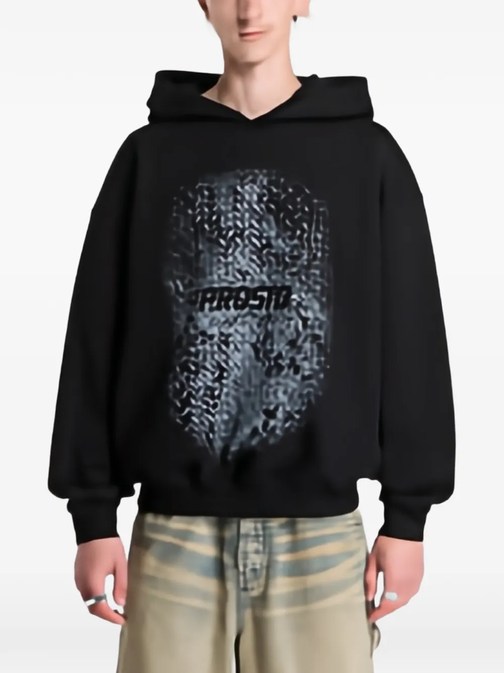PROSTO Grade logo-print hoodie