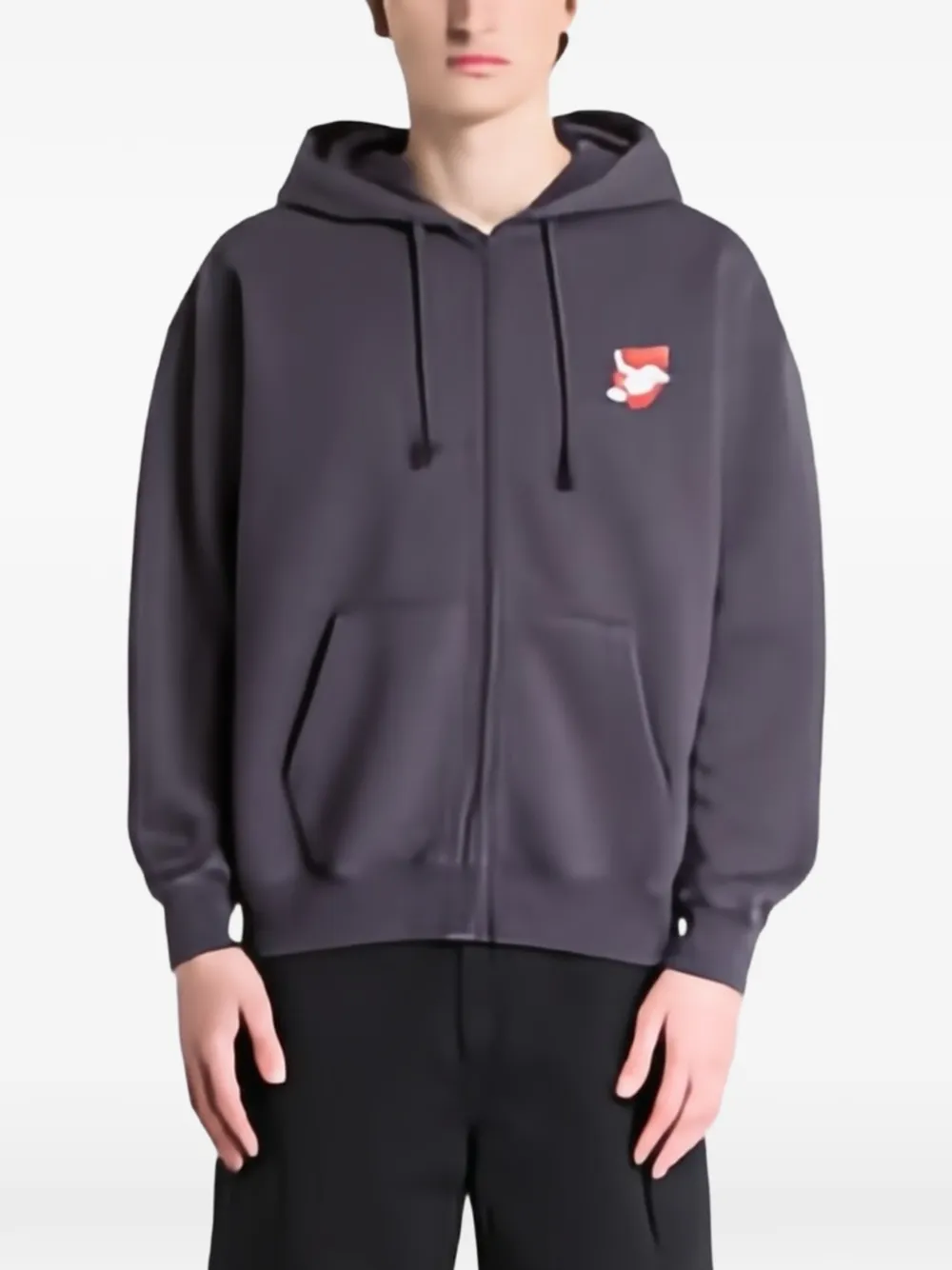 PROSTO Damage Target zip-up hoodie