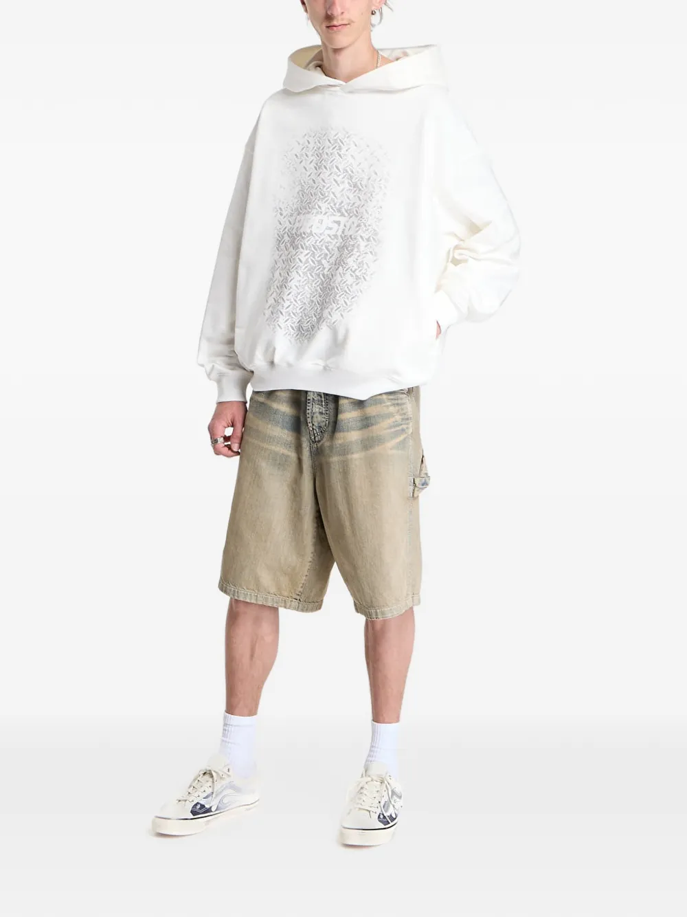 PROSTO Grade logo-print hoodie