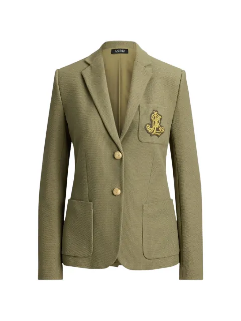 Lauren Ralph Lauren logo-patch jacquard blazer