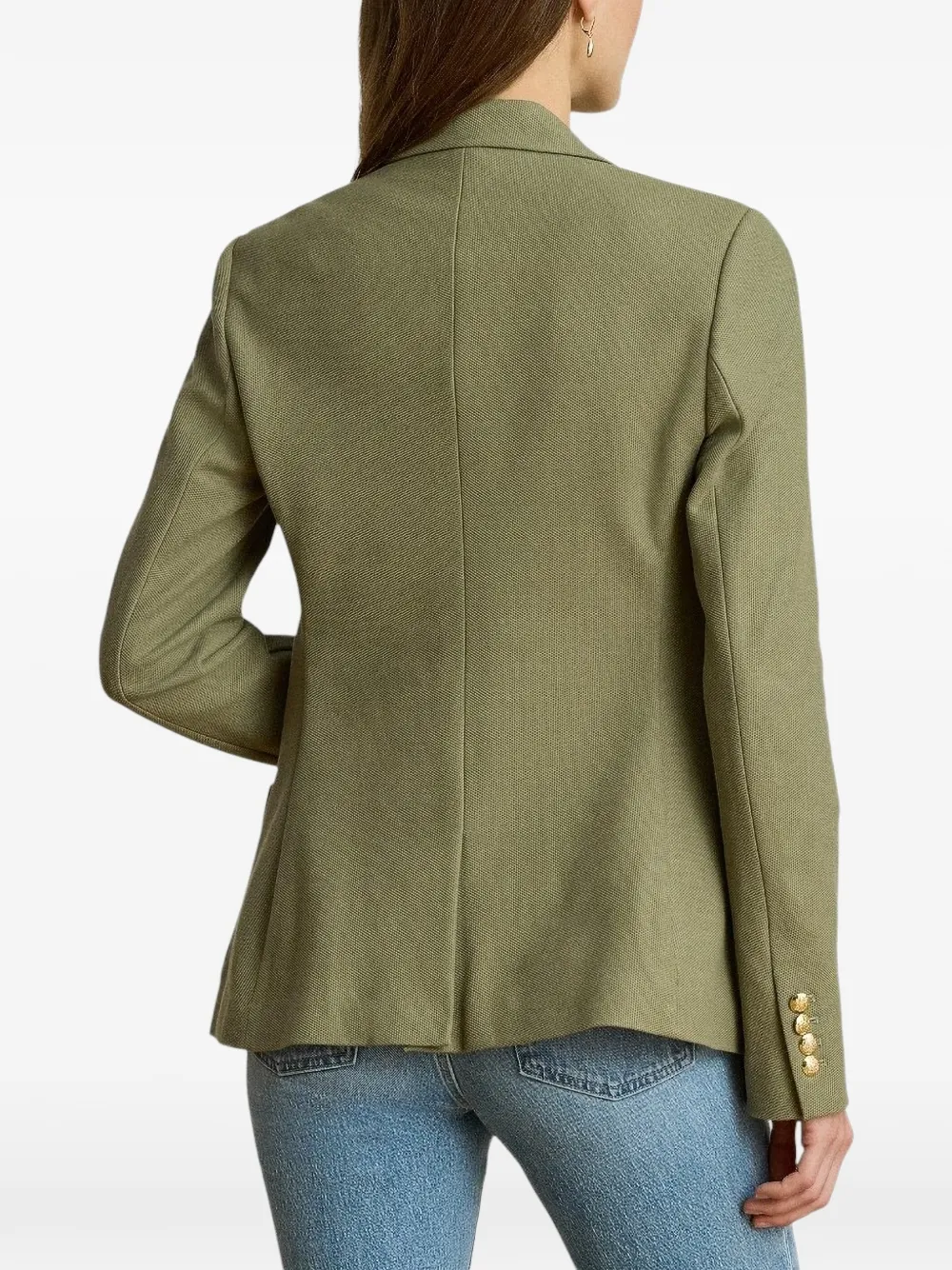 Lauren Ralph Lauren Blazer met logo-patch en jacquard Groen