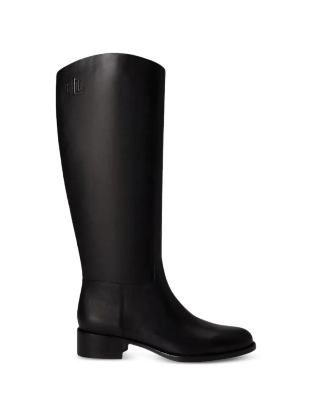 Lauren Ralph Lauren logo-embossed leather boots - Nero