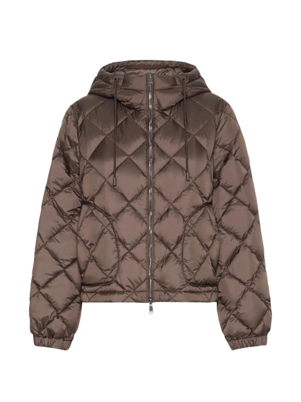 Weekend Max Mara Wattierte Jacke aus wasserabweisendem Leinwandgewebe - Braun