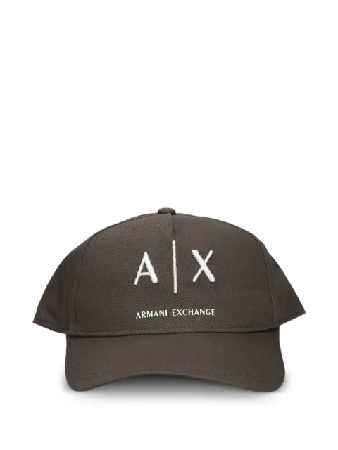 Armani Exchange logo-embroidered baseball cap