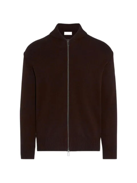 Paolo Pecora zip-up ribbed-trim cardigan
