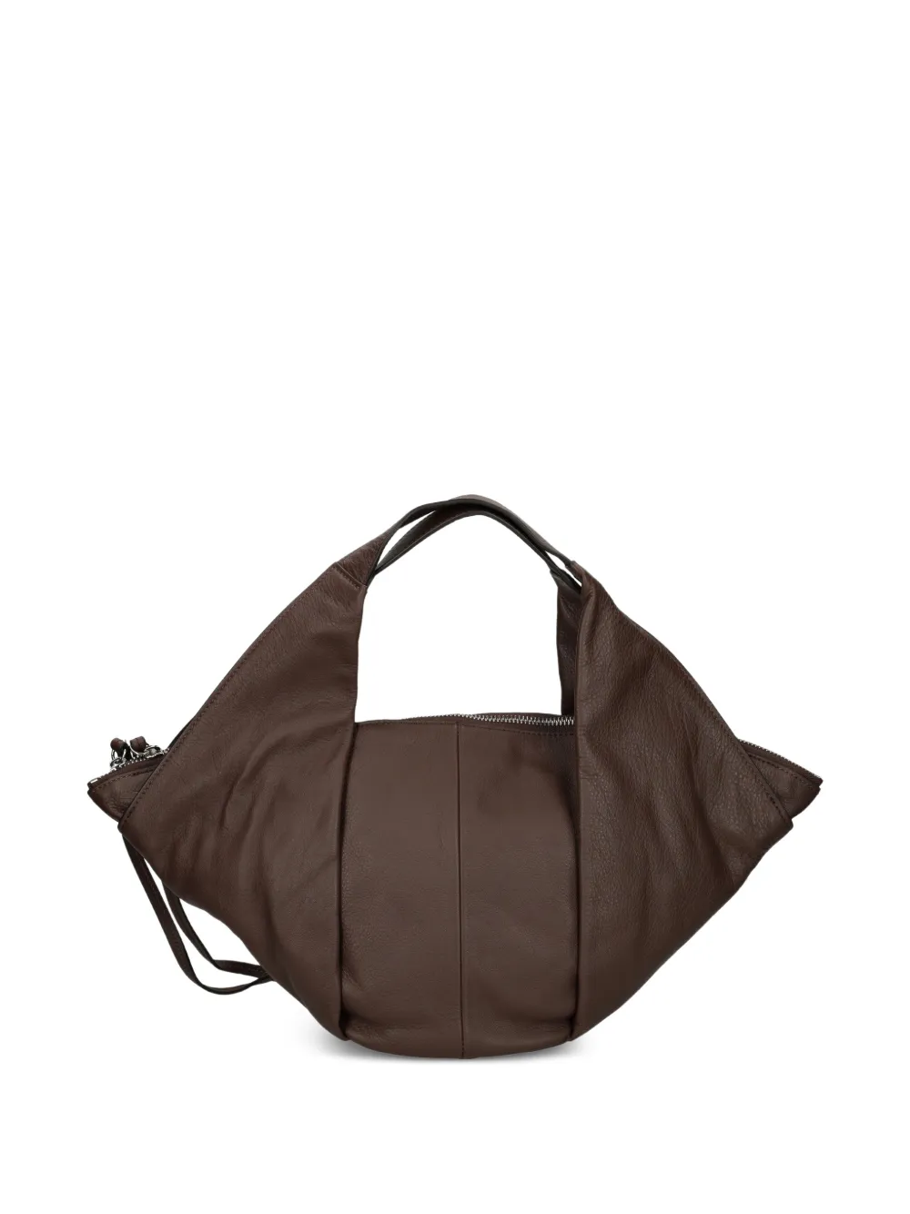 Vic Matie sac cabas en cuir à fini grainé - Marron