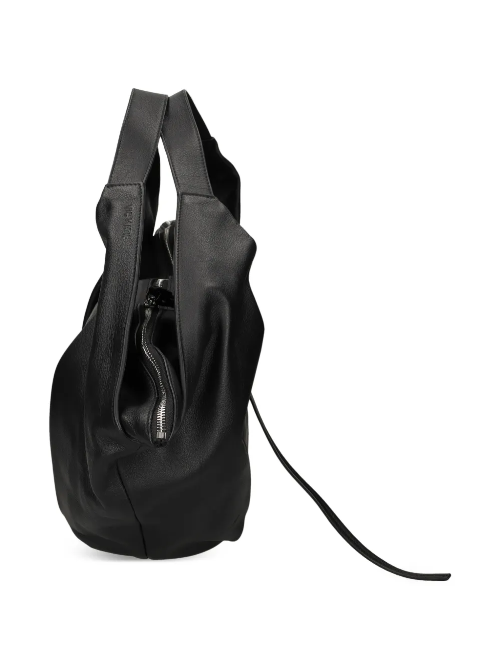 Vic Matie Leren shopper Zwart