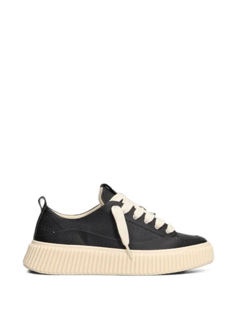 Rhun pebbled-leather chunky low-top sneakers