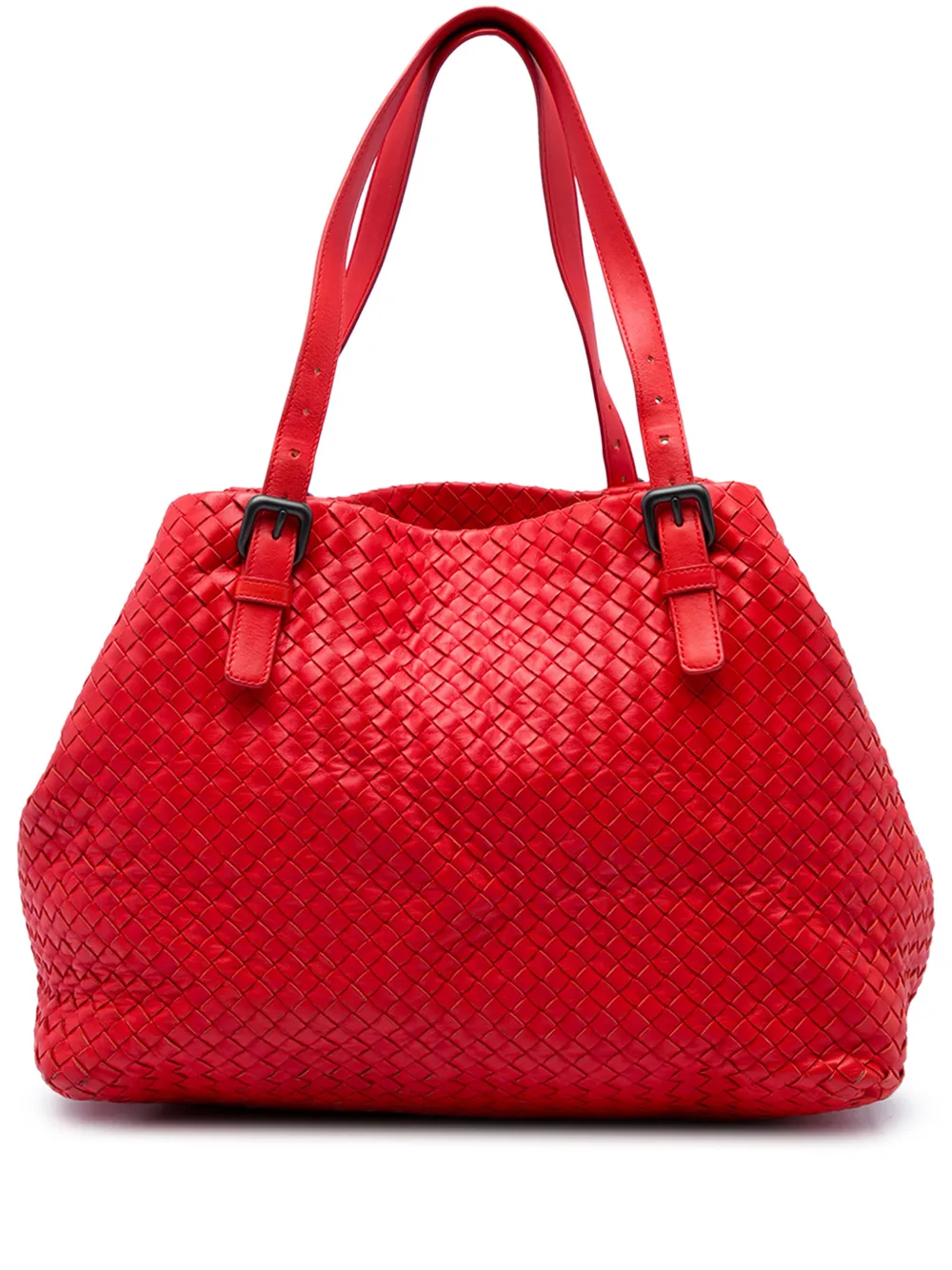 Bottega Veneta Pre-Owned 2012-2017 Medium Nappa Intrecciato Cesta tote bag - Rot