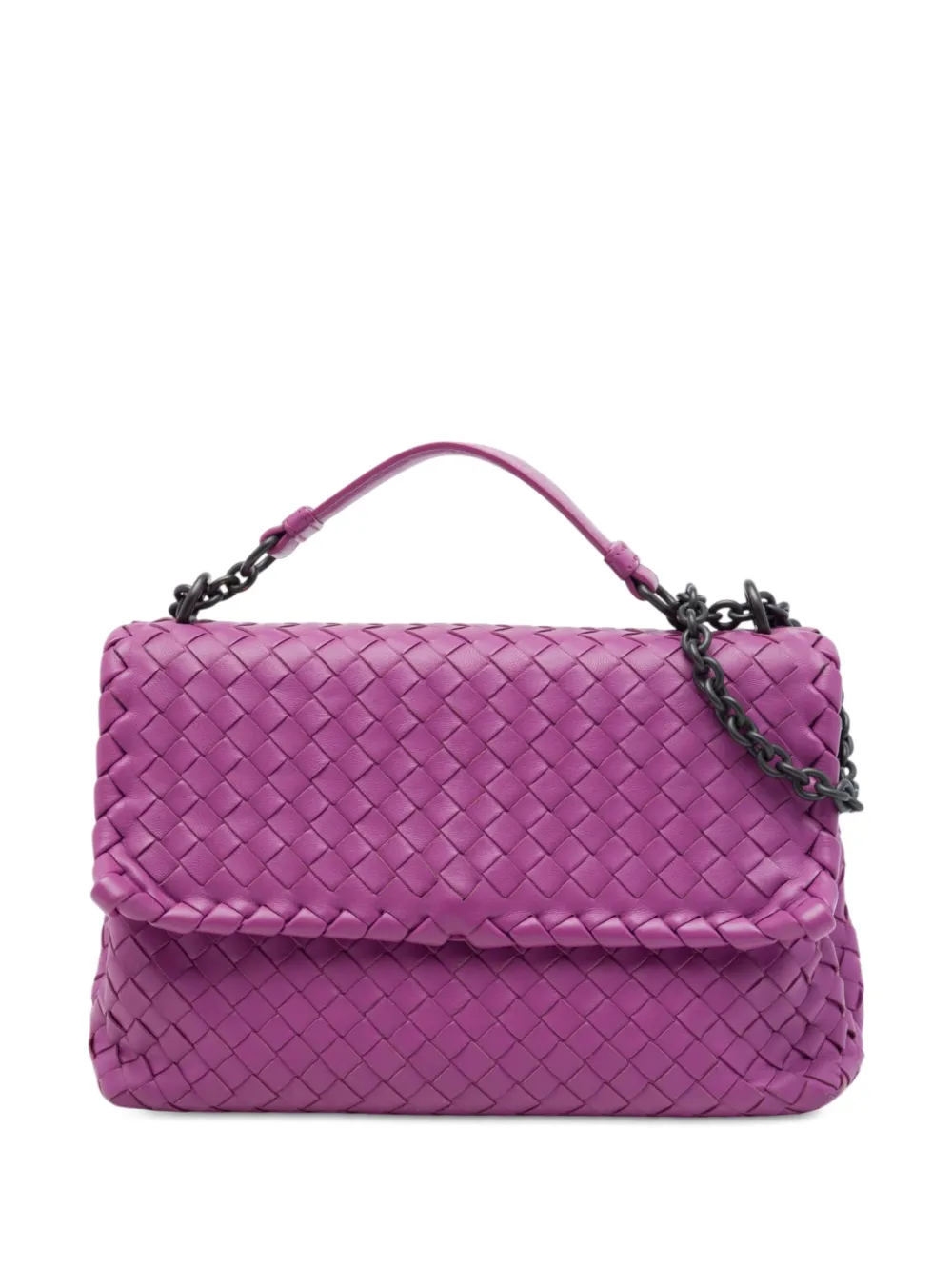 Bottega Veneta Pre-Owned 2012-2026 Small Nappa Intrecciato Olimpia shoulder bag - Viola