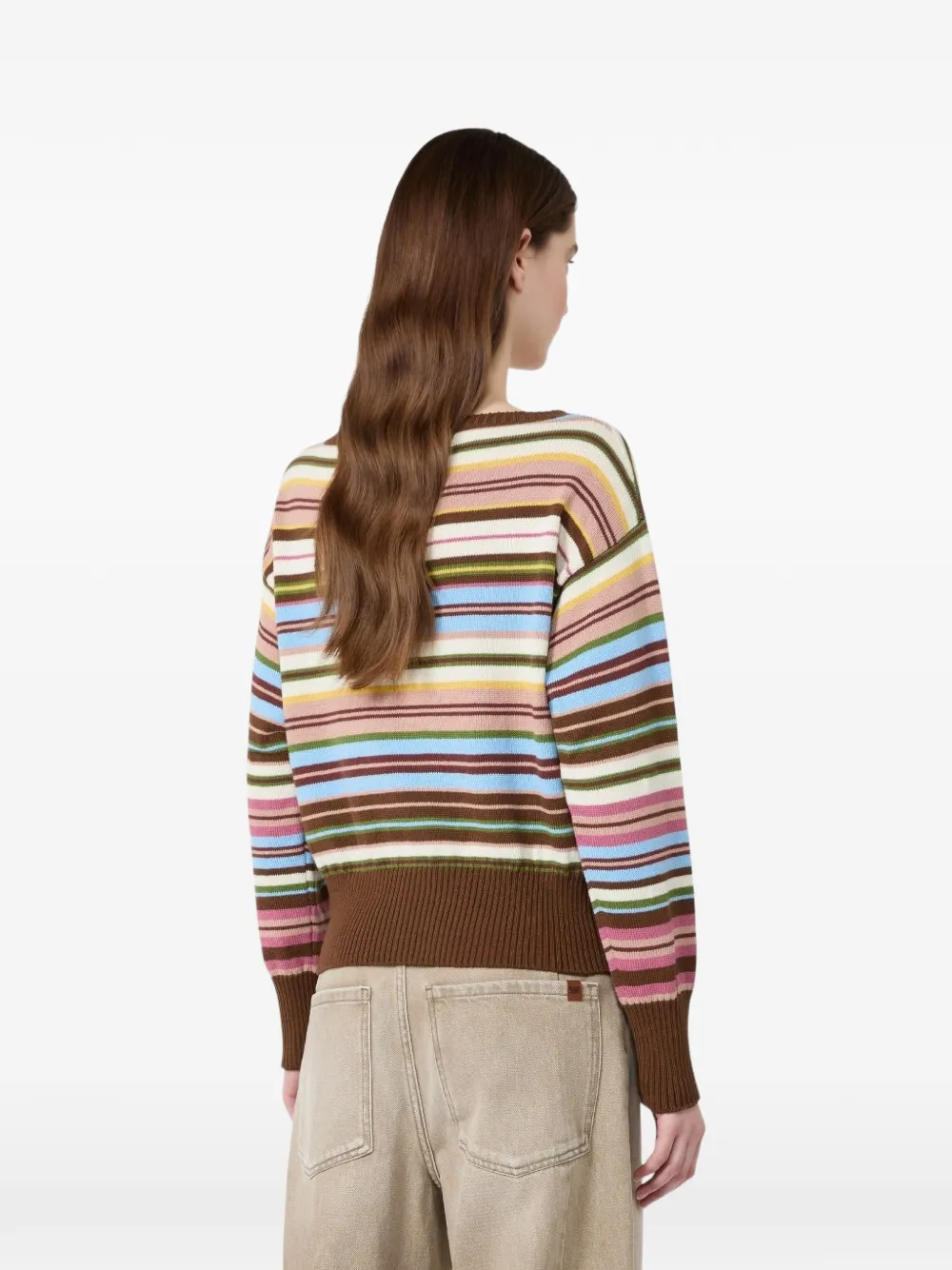 Weekend Max Mara Sweater met boothals Bruin