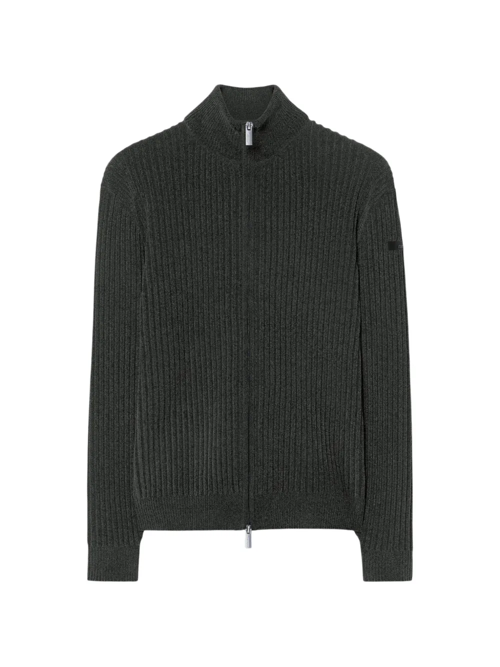 RRD Velvet Rave ribbed-knit high-neck cardigan - Green