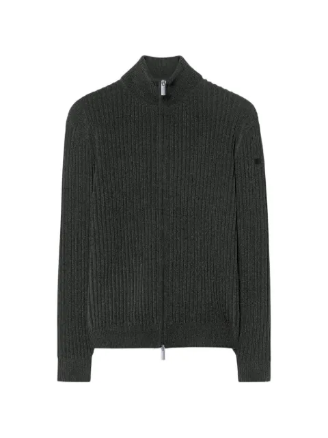 RRD Velvet Rave ribbed-knit high-neck cardigan