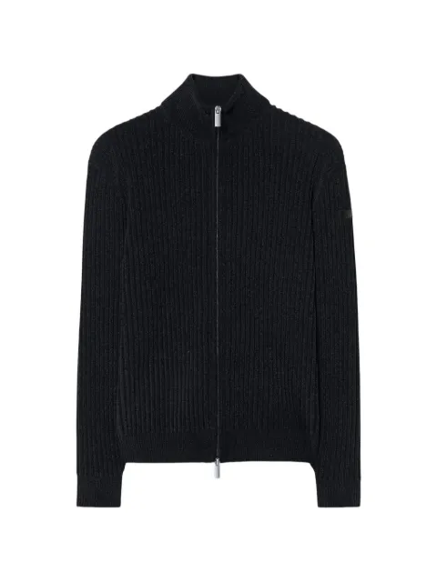 RRD ribbed-knit zip-up sweater