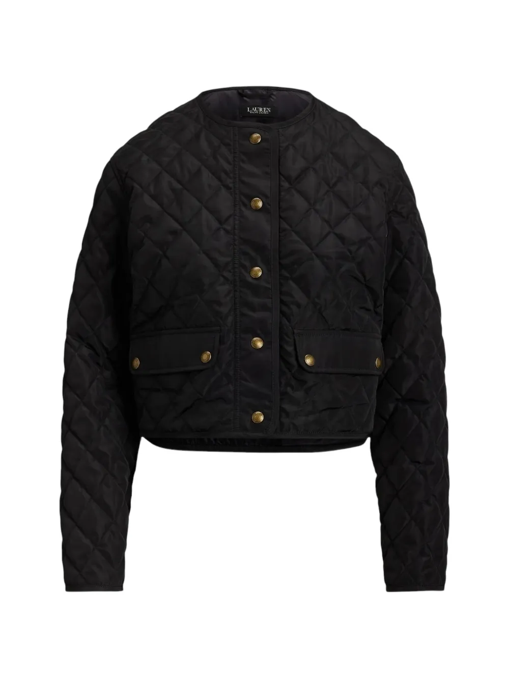 Lauren Ralph Lauren diamond-quilted cropped jacket - Nero