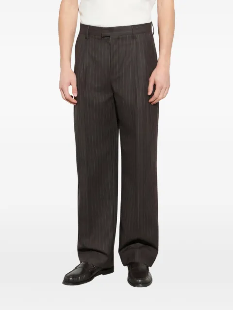 Paolo Pecora pinstripe-pattern pleated tailored trousers