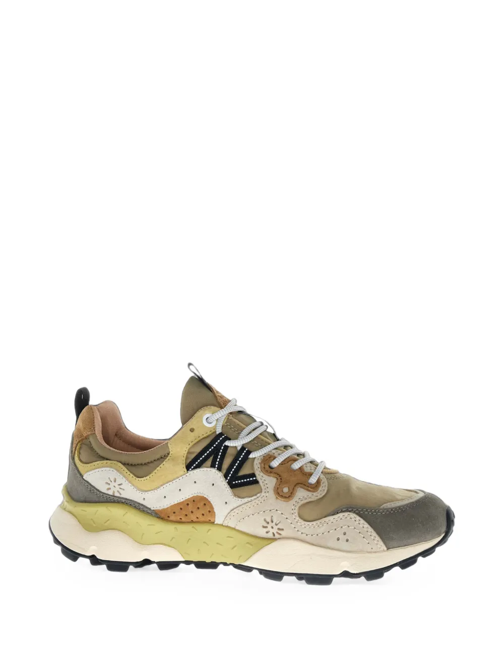 Flower Mountain Yamano 3 Suede-panelled Sneakers In Multi