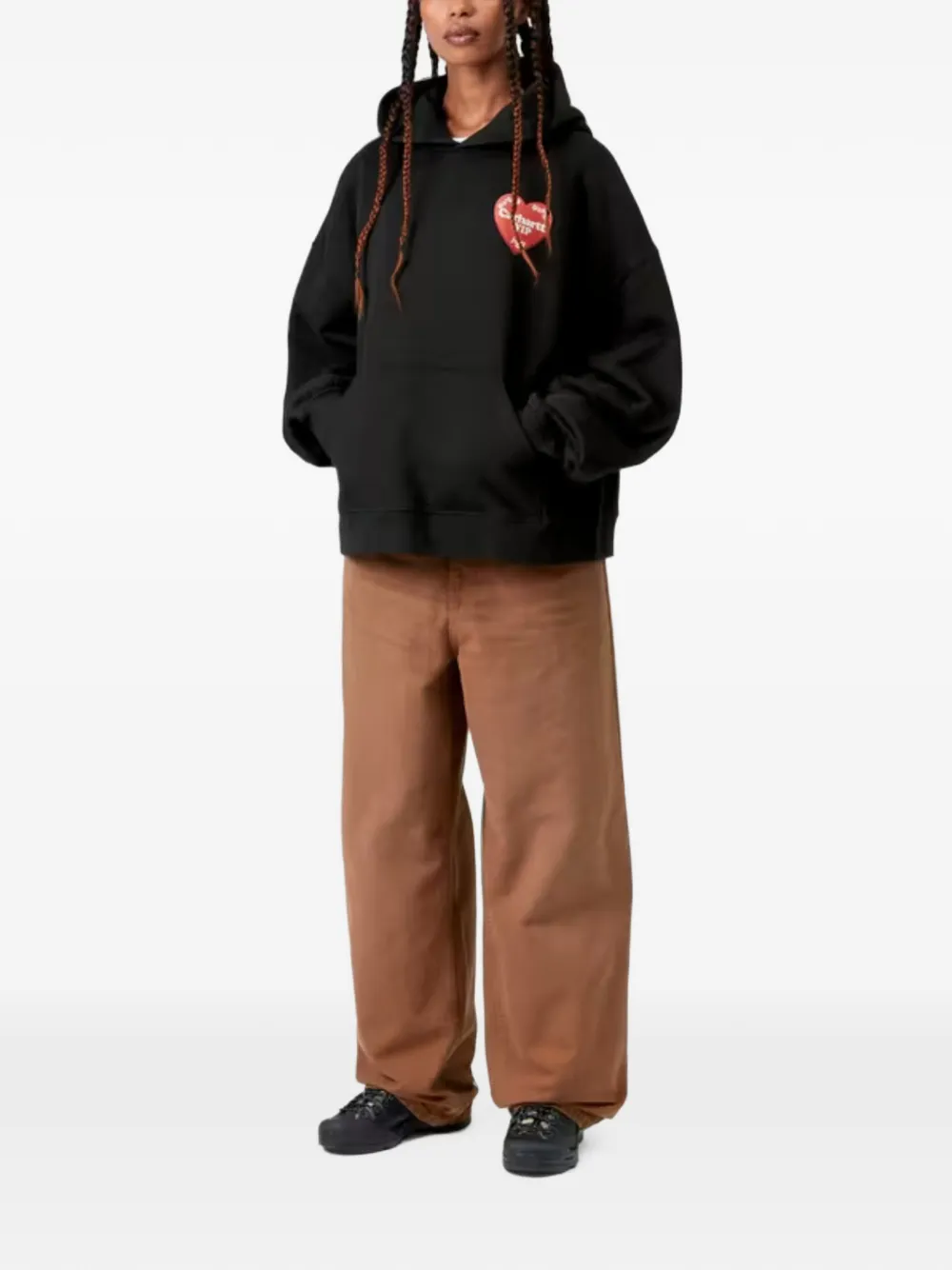 Carhartt WIP Hartt Case graphic-print hoodie Zwart