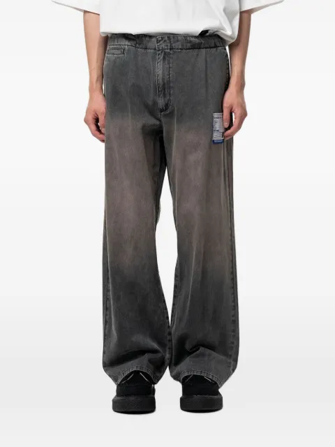 Maison MIHARA YASUHIRO pantalones anchos con motivo de pied de poule
