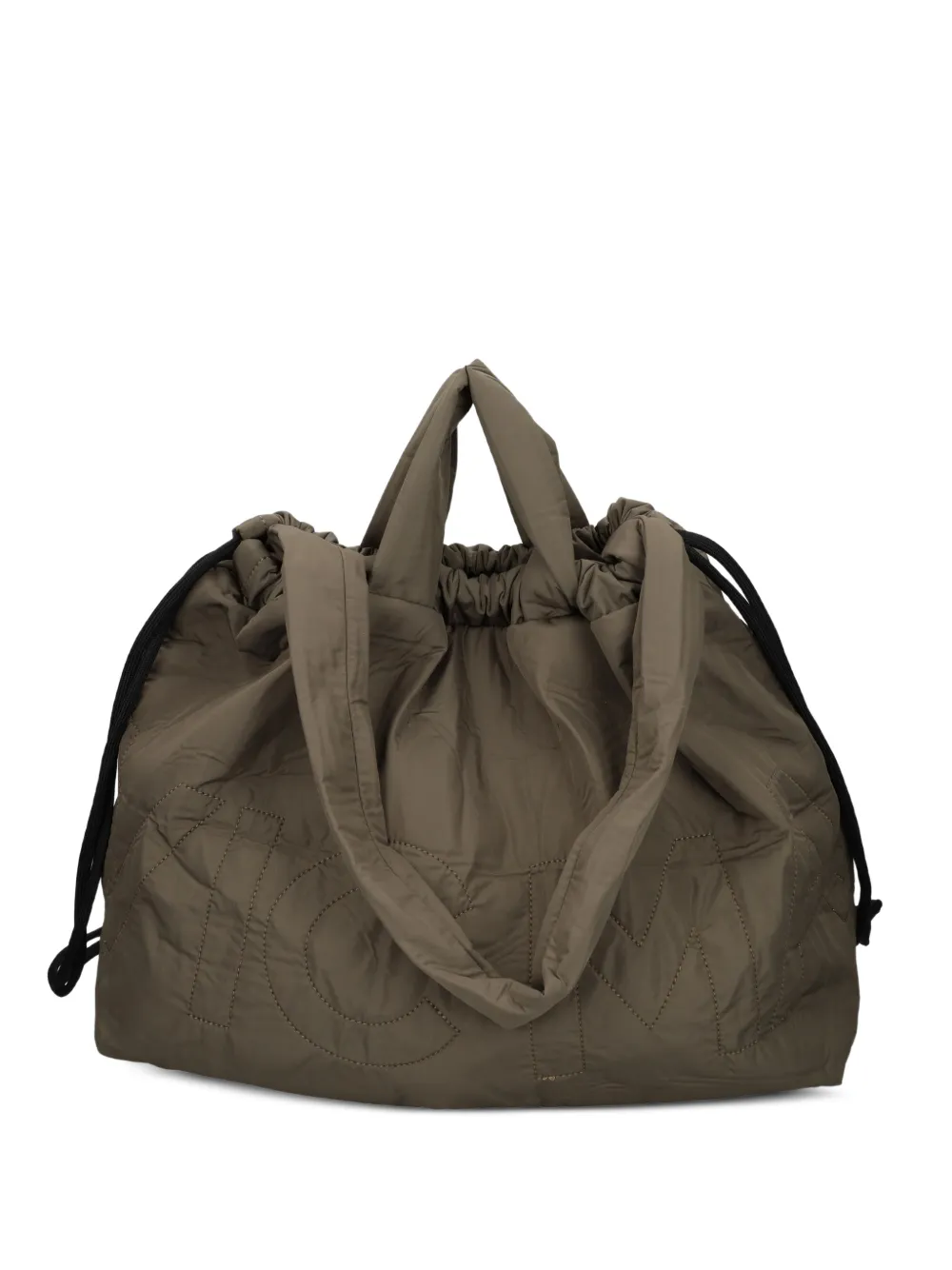 Vic Matie sac cabas matelassé à logo - Vert