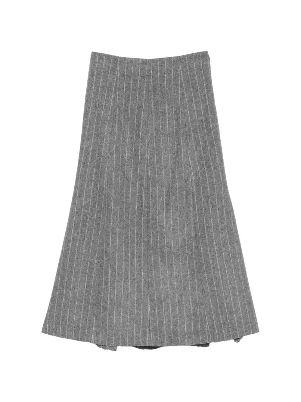 THELATEST Erica pinstripe-pattern pleated skirt - Grau