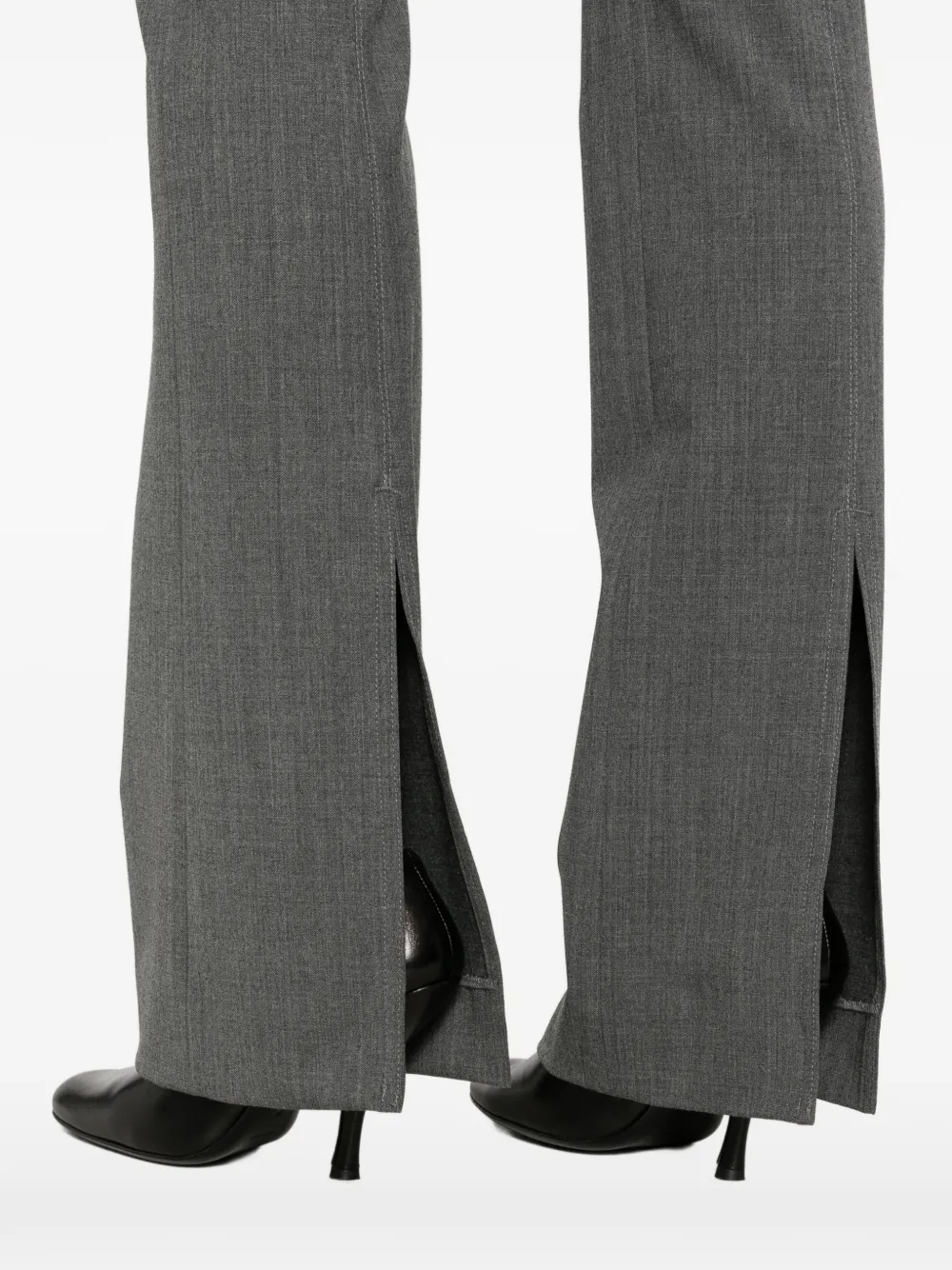 THELATEST Elvira split-hem trousers Grijs