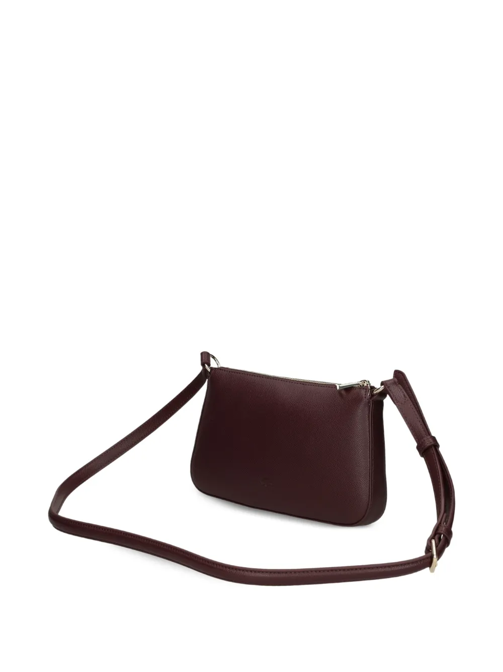 Lacoste Kleine Champs-Élysées leren crossbodytas met logo-print Rood