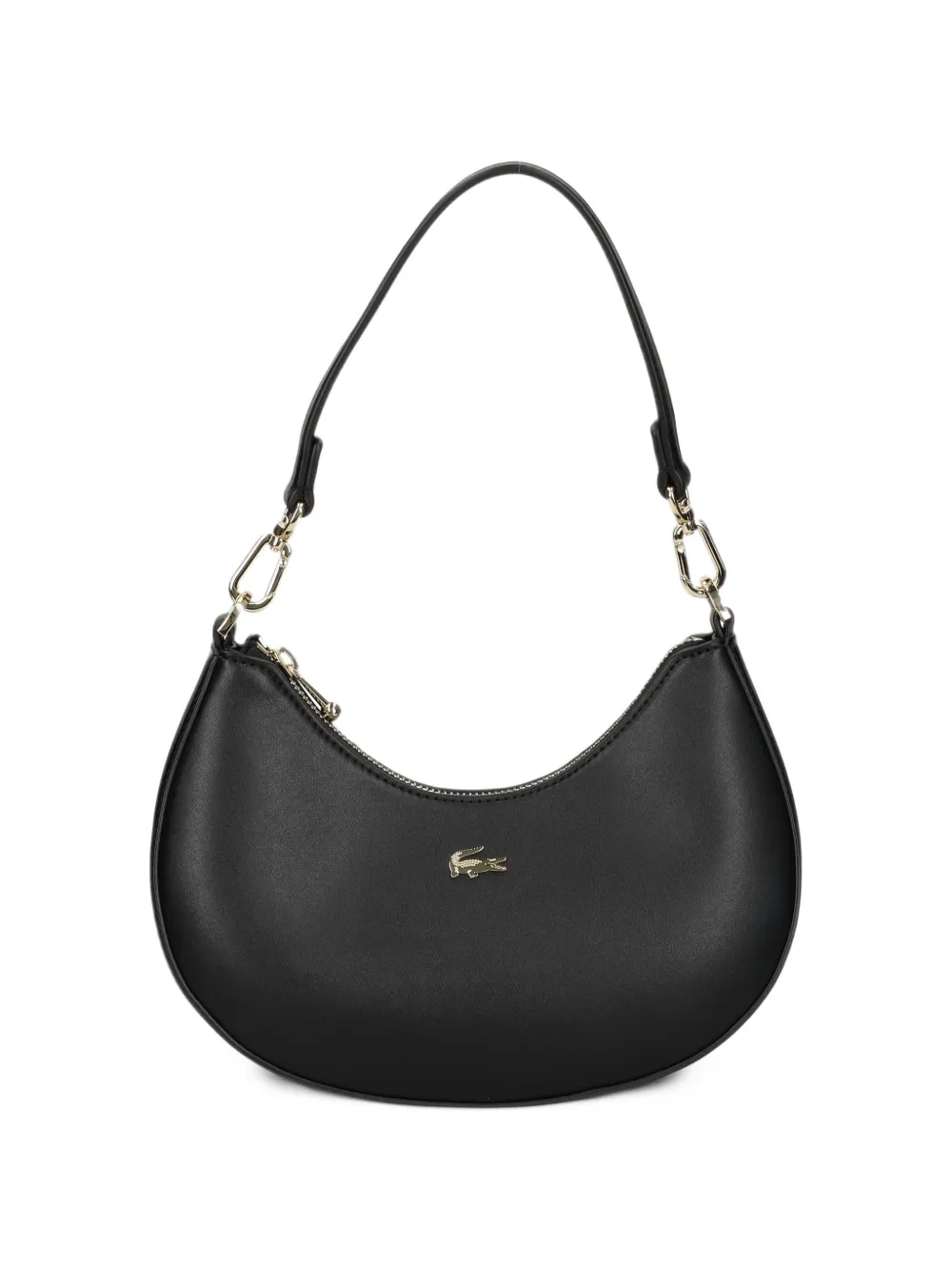 Lacoste logo-plaque shoulder bag Zwart
