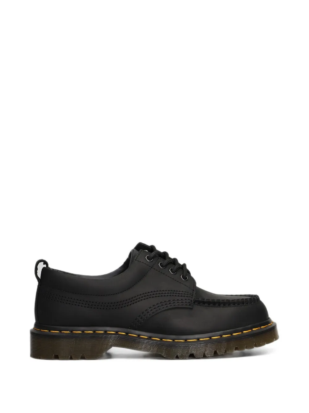 Dr. Martens Lowell 4 Eye Crazy Horse leather lace-up loafers - Nero