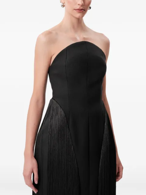 CONCEPTO Drama fringed strapless gown