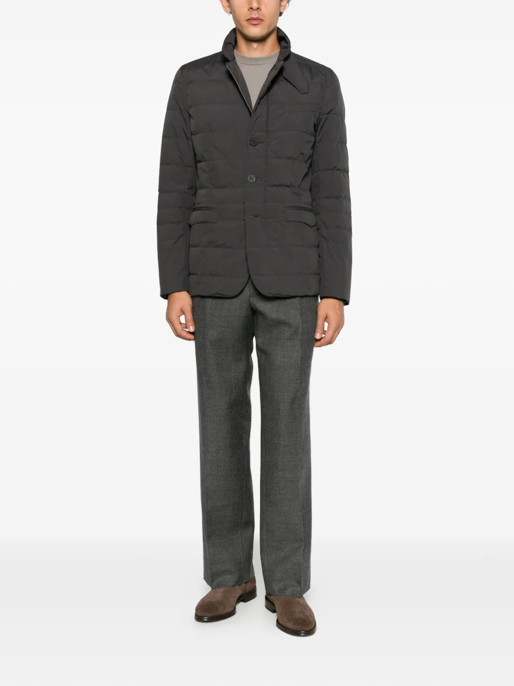 Herno high-neck padded jacket Grijs