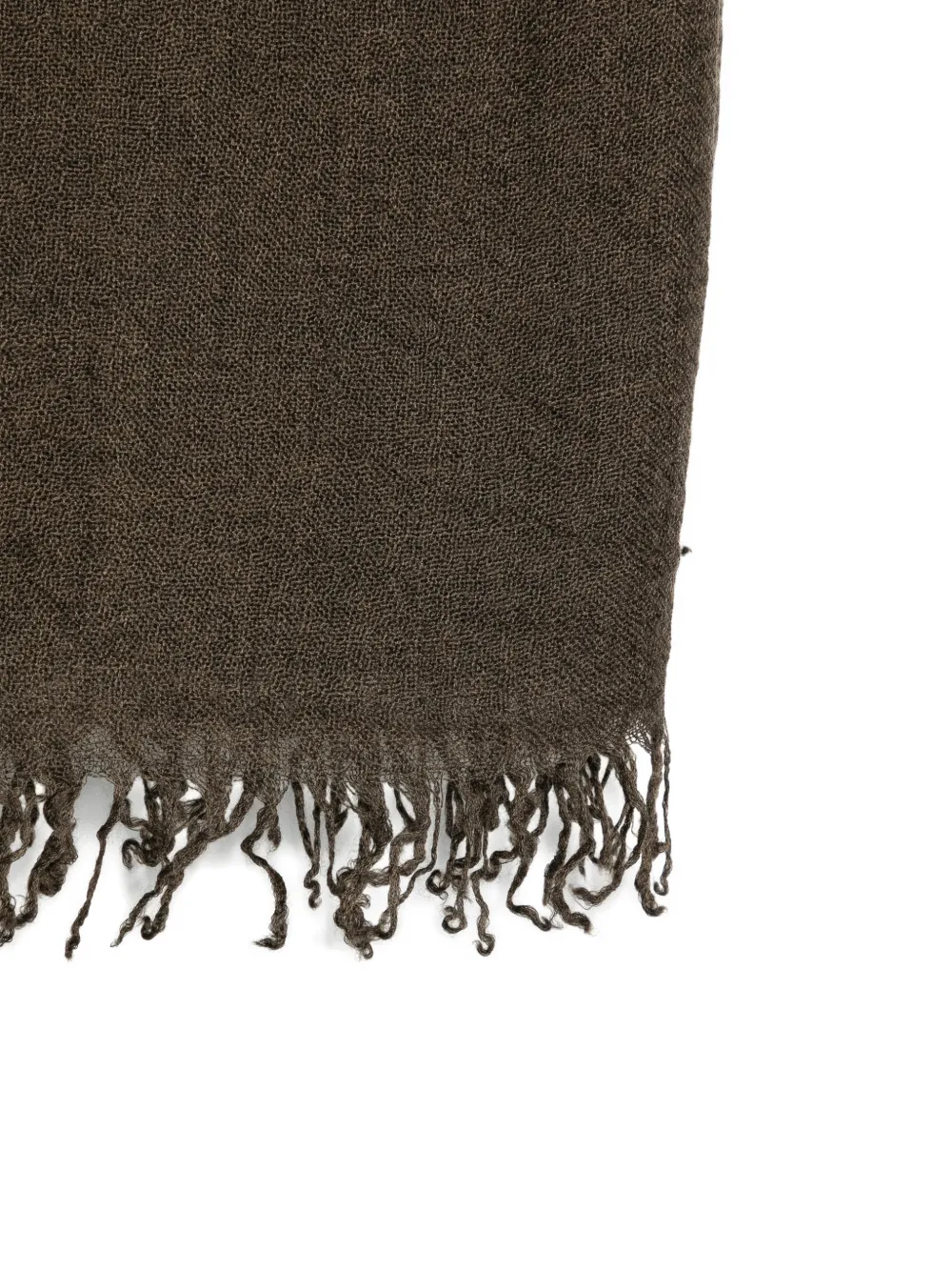 Faliero Sarti fringed scarf Bruin