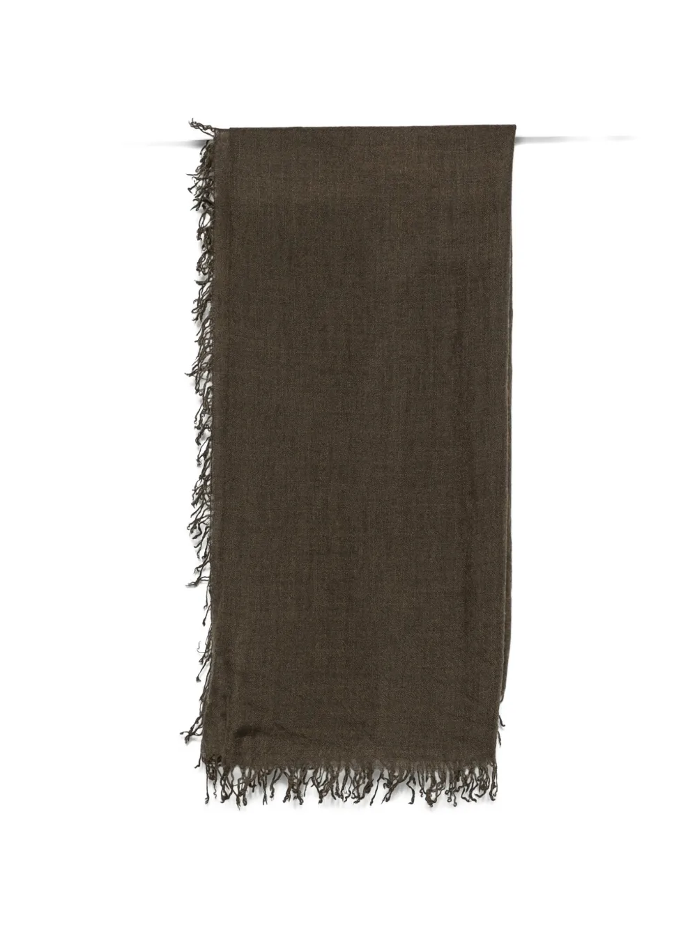 Faliero Sarti fringed scarf Bruin