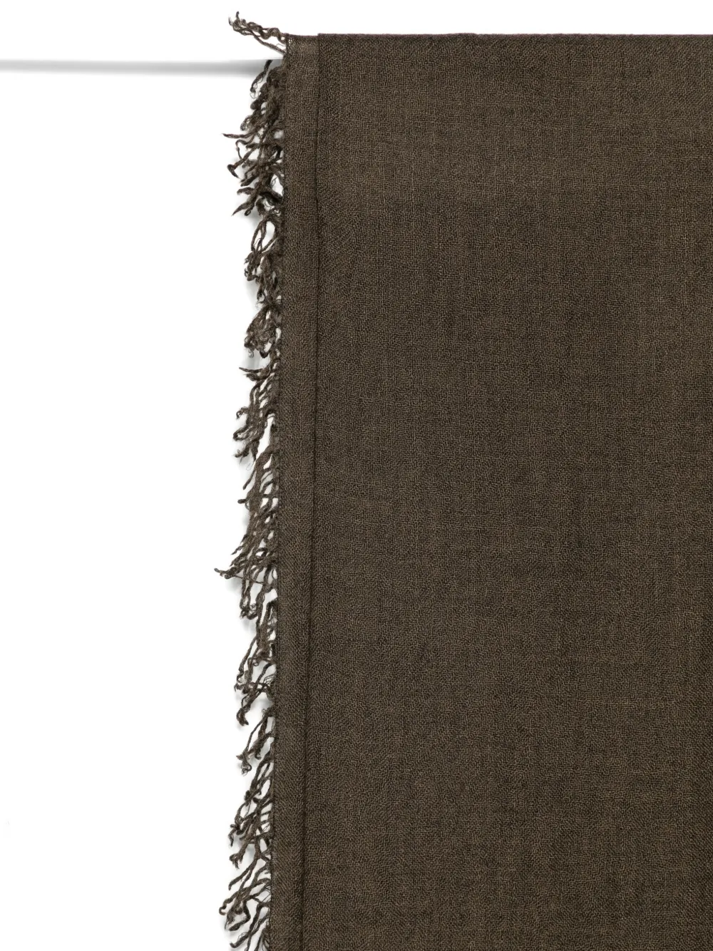 Faliero Sarti fringed scarf Bruin