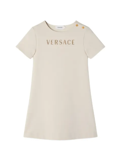 Versace Kids Medusa '95 crystal-embellished dress